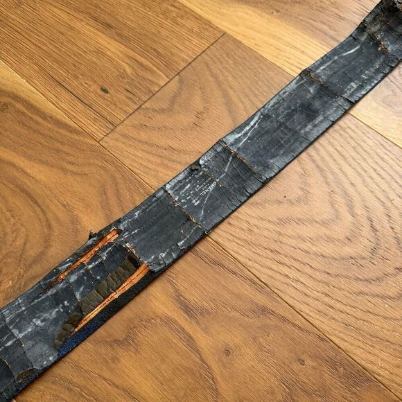 Vintage 70s Chanel Coco Profile Buckle Denim Belt READ 27-30 - Picture 7 of 11